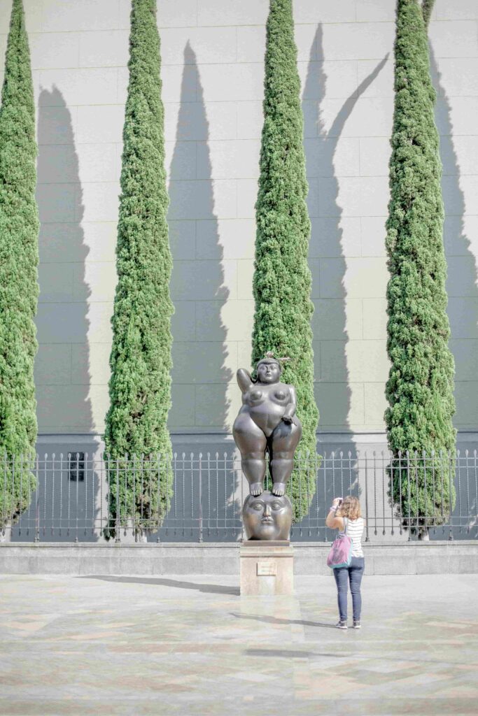 Sculpture artwork by Fernando Botero highlighting his characteristic voluminous style